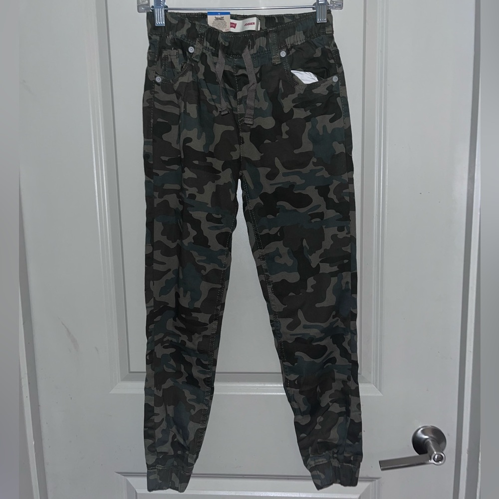 Levis Cameo Boys Jogger camouflage cotton pants 14 New Unisex